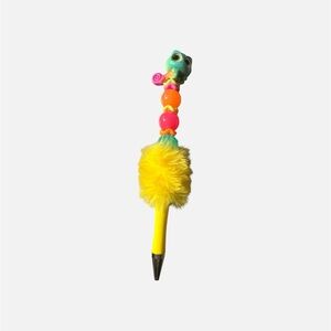 Colorful  Pen with Yellow Fluffy